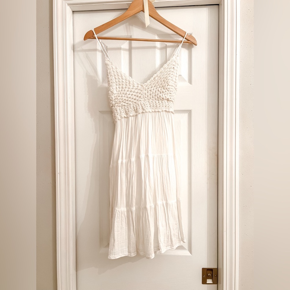 Aerie White Tie Dress